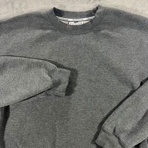 Pro Club Sweatshirt Mens Large Charcoal Gray Heavy Weight Crewneck Fleece Cozy